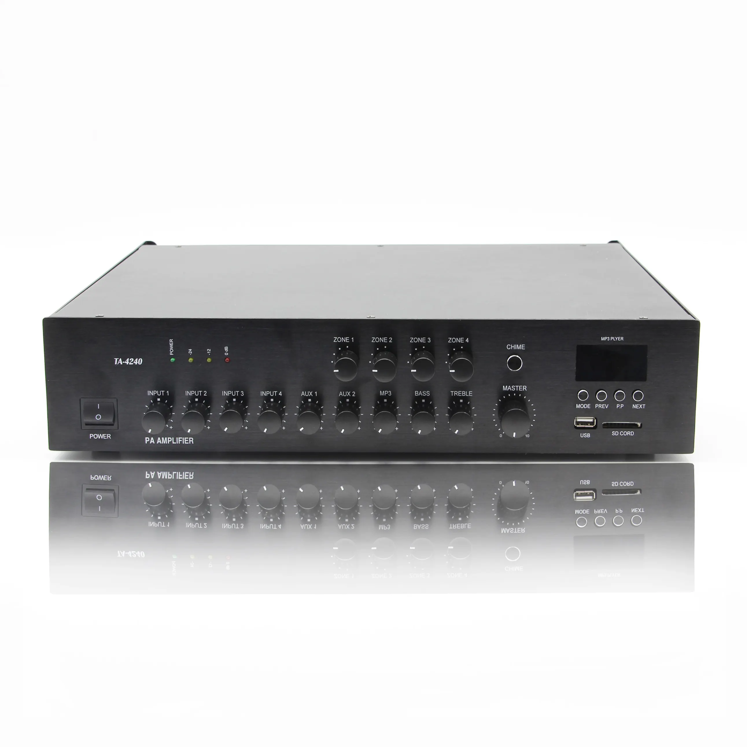 Amplificatore di Potenza professionale Amplificatore Audio 120w Integrato 24V Amplificatore Mixer Con usb Utilizzato In Casa
