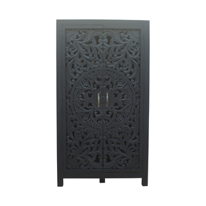 Wooden Almirah <b>Wardrobe</b> Durable Bedroom Closet with Multiple Compartments and Smooth Matte Finish and Natural Look - Product Image 1