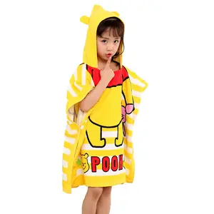 Personalizado personalizado Impresión digital 100% algodón bebé niños <span class=keywords><strong>playa</strong></span> <span class=keywords><strong>toalla</strong></span> con capucha - Product Image 1