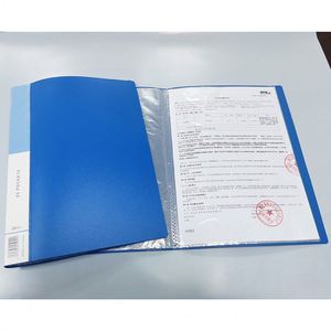 YS8611 Promotional Custom logo Plastic A4 20 Pockets Display Clearbook Transparent Sheet Protector PP Clear <b>Document</b> <b>Folder</b> - Product Image 3