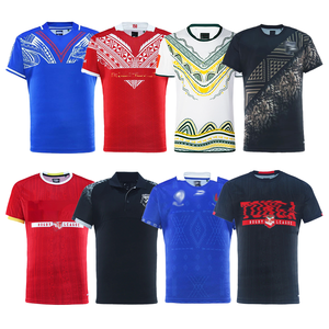 25-26 Australia Samoa <span class=keywords><strong>Tonga</strong></span> Nueva Zelanda Nuevo diseño Alta calidad 100% Poliéster Anti-UV Anti-Bacterial Sublimación <span class=keywords><strong>Rugby</strong></span> Fútbol - Product Image 2