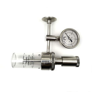 Homebrew 1.5 TC Spunding Valve พร้อมเกจวัดแรงดันไดอะแฟรม - Product Image 3