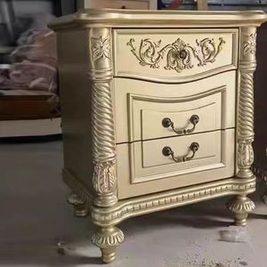 Muebles <span class=keywords><strong>de</strong></span> dormitorio <span class=keywords><strong>de</strong></span> madera maciza <span class=keywords><strong>de</strong></span> estilo francés con mechones <span class=keywords><strong>de</strong></span> cuero 2025, cama <span class=keywords><strong>de</strong></span> matrimonio con camas <span class=keywords><strong>de</strong></span> madera elegantes curvas <span class=keywords><strong>de</strong></span> abedul - Product Image 4