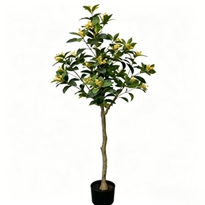Fragrant-looking artificial <b>sweet</b> osmanthus branch with clustered tiny blooms for moon festival & tea table decor - Product Image 1