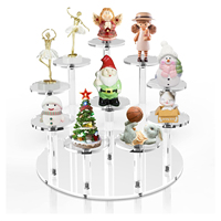 Nuevo Soporte Transparente de Acrílico de 10 Niveles para Cupcakes, Exhibidor de Postres para Fiestas de Cumpleaños y Bodas, Soporte Elevador para Repostería