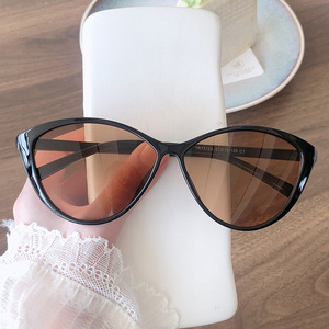 2025 Cat Eye Full Rim Metal Sunglasses for Eyeglasses UV400 Protection Comfortable White Large <b>Face</b> Thin Spicy Girl Vintage - Product Image 5