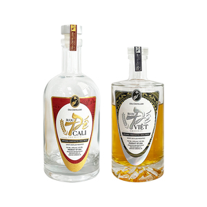 Tùy Chỉnh Dính Whiskey Nhãn Dán Dập Nóng Vàng Và Bạc Rượu Vang Nhãn Bao Bì Với Logo - Product Image 6