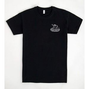 T-Shirt Fck War Tank, noir et blanc, Design graphique, vêtements décontractés pour hommes et femmes - Product Image 1