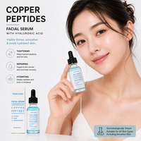 Sérum au cuivre bleu en marque privée, solution de soin de la peau, sérum GHK-Cu pour lutter contre les rides et hydrater