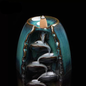 Quemador de incienso de reflujo <span class=keywords><strong>para</strong></span> uso en el hogar, soporte eramic de cascada de reflujo - Product Image 5