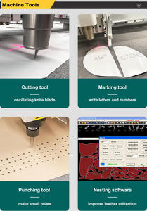 Perforatrice CNC professionnelle pour cuir (vachette, peau <span class=keywords><strong>de</strong></span> mouton), sacs, portefeuilles, ceintures, chaussures, revêtements <span class=keywords><strong>de</strong></span> canapé, valises, avec certification CE - Product Image 4