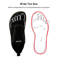 Chaussures pieds nus pour hommes, idéales pour les hallux valgus, avec embout large, zéro drop, soulageant la pression sur les pieds, légères, pour la marche quotidienne