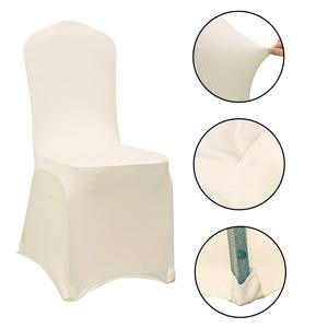 Toptan özelleştirilmiş renk tasarım siyah ziyafet streç sandalye kılıfı Spandex/Polyester Slipcovers sandalye kanat 95x45x45cm için - Product Image 5