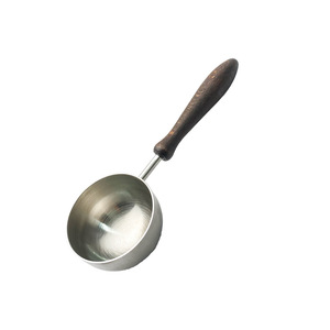 Stainless Steel <b>Measuring</b> <b>Spoons</b> With Wooden Handles Multi Size Retro Kitchen Baking Tools Coffee Bean Scoop Food Grade - Product Image 5