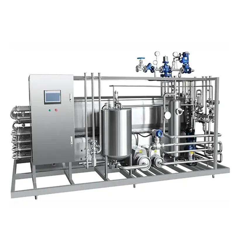 China buen fabricante línea completa automática de esterilizador de jugo de leche tubular UHT 3000lph