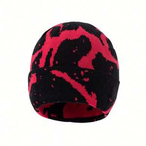 Gorro de Punto Personalizado al por Mayor con Logotipo Jacquard, 100% Acrílico, Transpirable, Impermeable, de Alta Calidad, Unisex, para Deportes de Invierno y Esquí - Product Image 3