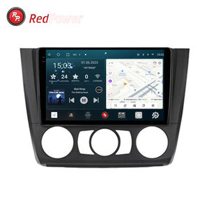 Autoradio rouge HI-FI pour <span class=keywords><strong>BMW</strong></span> Série 1 Série 1 E88 E82 E81 E87 2004-2011 Lecteur DVD écran Android Audio Video 2 Din - Product Image 1