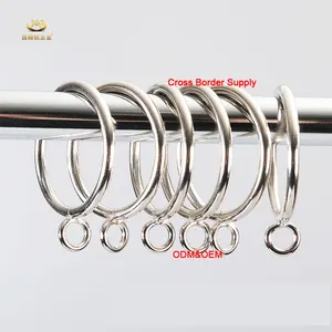 Xinhanrui Factory Wholesale Iron Rustproof Eyelets Curtain Rings Metal Drapery Rings