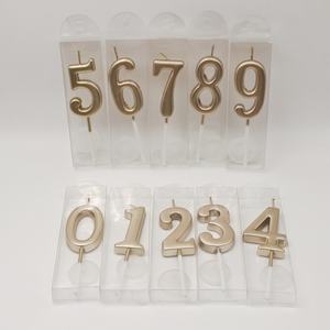 شموع أرقام عيد الميلاد فريدة وجذابة للكعك والحفلات وعيد الفصح ورأس السنة الجديدة - غير سامة وطويلة الاحتراق وديكور عصري - Product Image 5