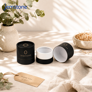Private Label Matte Black Cosmetic Paper Tube for Face Cream Rigid Cardboard Cylinder <b>Container</b> for Luxury Brand Custom - Product Image 5