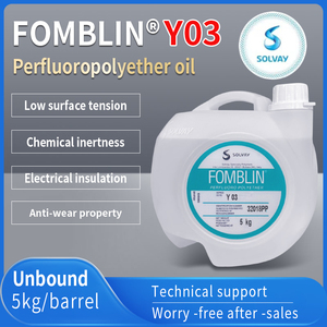 Aceite de Perfluropoliéter SL SOLVAY FOMBLIN Y03 5 kg, Inerteza Química, Aislamiento Eléctrico, Propiedad Antidesgaste - Product Image 1