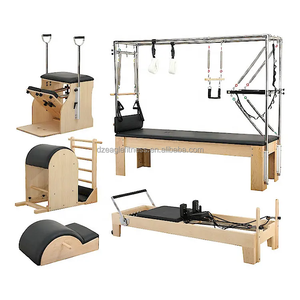 Ensemble Complet de <span class=keywords><strong>Pilates</strong></span> Reformer <span class=keywords><strong>Cadillac</strong></span> avec Tour Complète, pour la Maison et le Studio, avec Sangles, Anneaux, Double Équipement, Yoga, Y-Bed, Wood Studio Combo, Vente en Gros, 1 Ensemble - Product Image 6