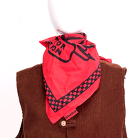 Bandana Katun Custom dengan Label Tenun, Syal Hewan Peliharaan yang Dipersonalisasi, Headband Hiking, Syal Rambut Promosi dengan Logo Custom