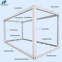 Maisons modulaires préfabriquées en verre personnalisables, idéales pour les studios en conteneurs et les hébergements de loisirs