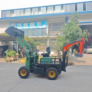 Nouveau Mini Tracteur Agricole avec Pelle Arrière et Roues 4x4, Capacité de Charge 600-800kg, Levage 375kg, Moteur, Roulement, Pompe, Engrenage - Product Image 1