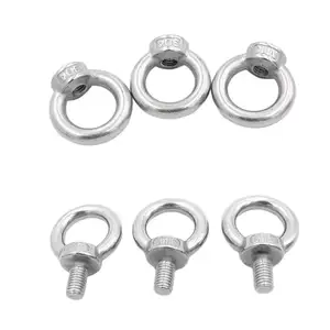 Carbon Steel Drop Forged Rigging DIN580 Galvanized Lifting Eye Bolt With Metric Thread