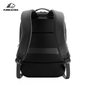 Kingsons Men's Business <b>Backpack</b> <b>Black</b> 15.6 Inch Laptop Compartment Multi Functional Outdoor Travel Shoulder Bag - Product Image 3