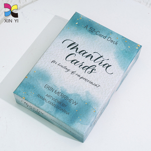 Conception de taille personnalisée <span class=keywords><strong>carte</strong></span> de santé mentale phrases de soi positives cartes d'affirmation de relaxation avec boîte - Product Image 5