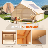 Tente gonflable à ouverture rapide, double couche, imperméable, tente à arceaux gonflables portable, abri gonflable pour le camping en plein air et les voyages