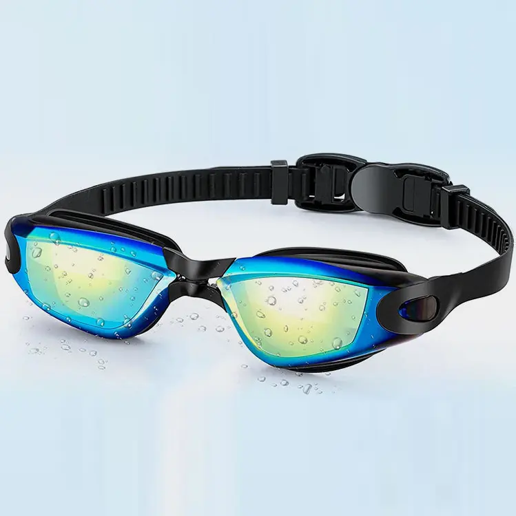 New swim goggles adult HD anti fog plating swimming goggles training small frame transparent swimming goggles