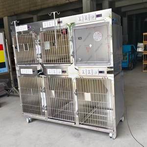 304 paslanmaz çelik veteriner tıbbi terapi kafes <span class=keywords><strong>ICU</strong></span> oksijen kafesli cerrahi aletler ekipmanları - Product Image 6