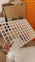 Plateau à œufs de caille en plastique PP de bonne qualité 221 pour incubateur industriel, pièces détachées