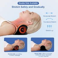 Nackenmassagegerät Kissen Kabellose Fernbedienung Multidirektionale Dehnung 3 Wärmemodi 3 Vibrationsmodi USB-Aufladbar Lithium-Batterie