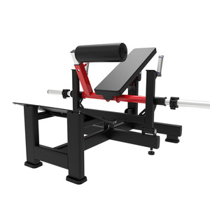 Máquina de Sentadillas con Carga de Placas <span class=keywords><strong>para</strong></span> Entrenamiento de Cuádriceps y Glúteos, Equipo de Gimnasio Comercial de Acero Inoxidable - Product Image 4