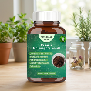 Proveedor Directo de la India, Cápsulas de Extracto Herbal de Semillas de Malkangani 100% Puro y Orgánico, 500mg, Grado Alimenticio, Refuerzo del Sistema Inmunológico - Product Image 3