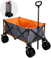 Chariot de plage robuste pliable pour l'extérieur
