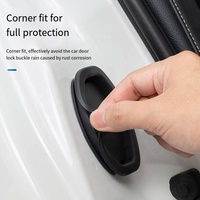 Protection de serrure de porte en silicone, universelle pour voiture, anti-collision, absorption des chocs, amortisseur de porte de voiture en caoutchouc