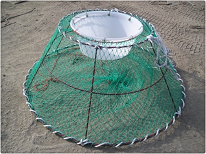 Piège à poissons de haute <span class=keywords><strong>mer</strong></span> du marché chilien os commercial pliable cage à crabe royal - Product Image 4
