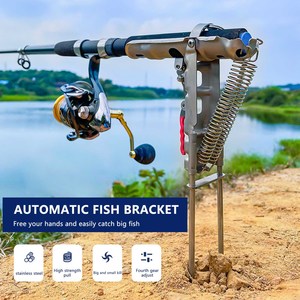 Wholesale Automatic Spring Fishing <b>Rod</b> <b>Holder</b> High Sensitivity Ground Support Brackets Suitable for Sea Lake River - Product Image 5