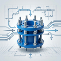 Joint de démontage mécanique en fonte ductile DN150 (3 pouces) PN16 fourni par des fabricants chinois