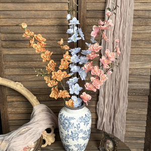 Fleur artificielle Jinxi 3D en forme d'hirondelle, branche unique en soie, pour décoration de mariage et d'entrée de maison - Product Image 2