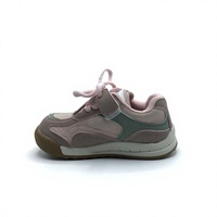 Chaussures décontractées pour enfants OEM ODM, respirantes, à lacets, dessus en PU, semelle antidérapante en TPR, légères, pour toutes les saisons, pour filles