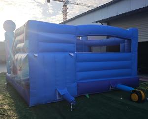 Phim hoạt hình màu xanh Anime phong cách lâu đài bơm hơi cho trẻ em thiết bị giải trí ngoài trời với <span class=keywords><strong>Slide</strong></span> cho thể thao & giải trí - Product Image 2