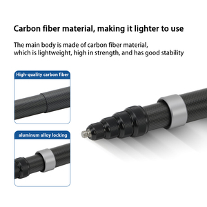 <span class=keywords><strong>Palo</strong></span> de <span class=keywords><strong>Selfie</strong></span> Ajustable Daryoo de 3 m/118 Pulgadas, Varilla Telescópica de Fibra de Carbono <span class=keywords><strong>Invisible</strong></span>, Apto para Cámaras Panorámicas Insta360 X5 - Product Image 5