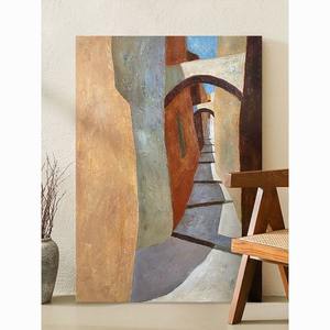 OEM/ODM Peinture de paysage personnalisée sur toile Scène moyenne à l'huile personnalisée à partir de votre <span class=keywords><strong>photo</strong></span> - Product Image 4