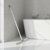 Serpillère industrielle robuste de 45 cm, grattoir de nettoyage magique en plastique, serpillère pour carrelage de salle de bain, serpillère pour usage domestique